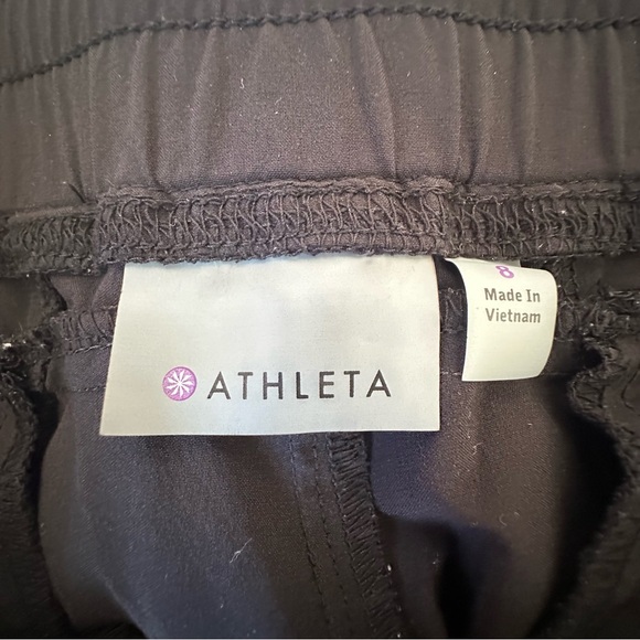 Athleta La Viva Women’s Black Runched Joggers Size: 8 - Picture 3 of 8